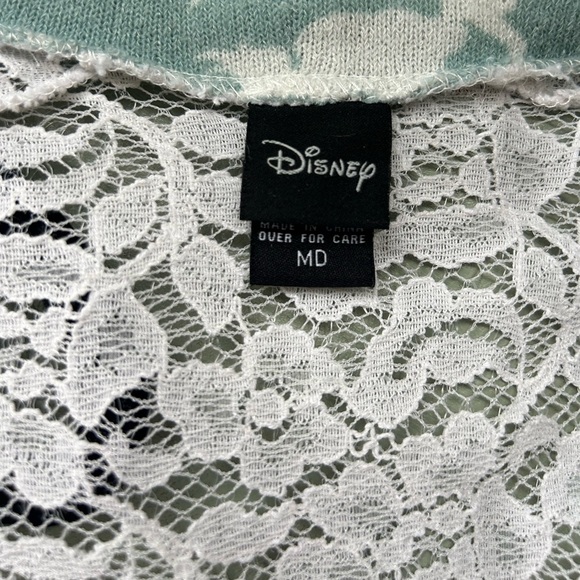 Disney Little Mermaid Sweater Cardigan Ariel Medium Hot Topic with Lace Accents - Picture 6 of 8